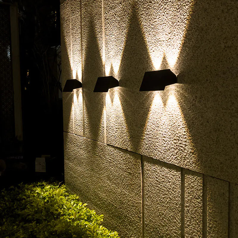 Stylish Outdoor LED Solar Wall Light Up Down Beam