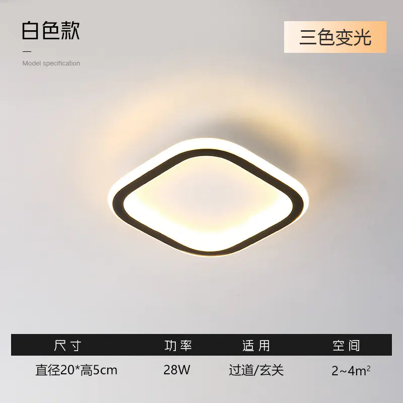 Modern Minimalist Ceiling Light for Hallway and Balcony