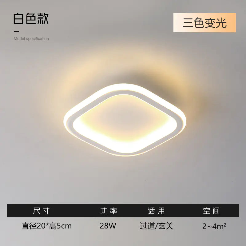 Modern Minimalist Ceiling Light for Hallway and Balcony