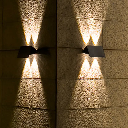 Stylish Outdoor LED Solar Wall Light Up Down Beam