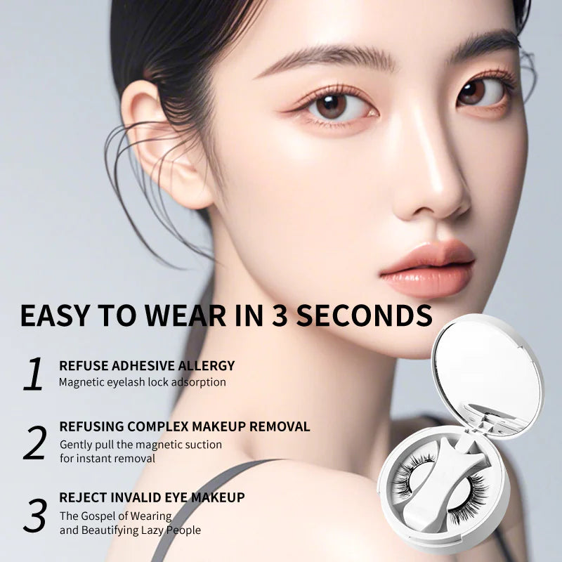 Magnetic False Eyelashes with Storage Box